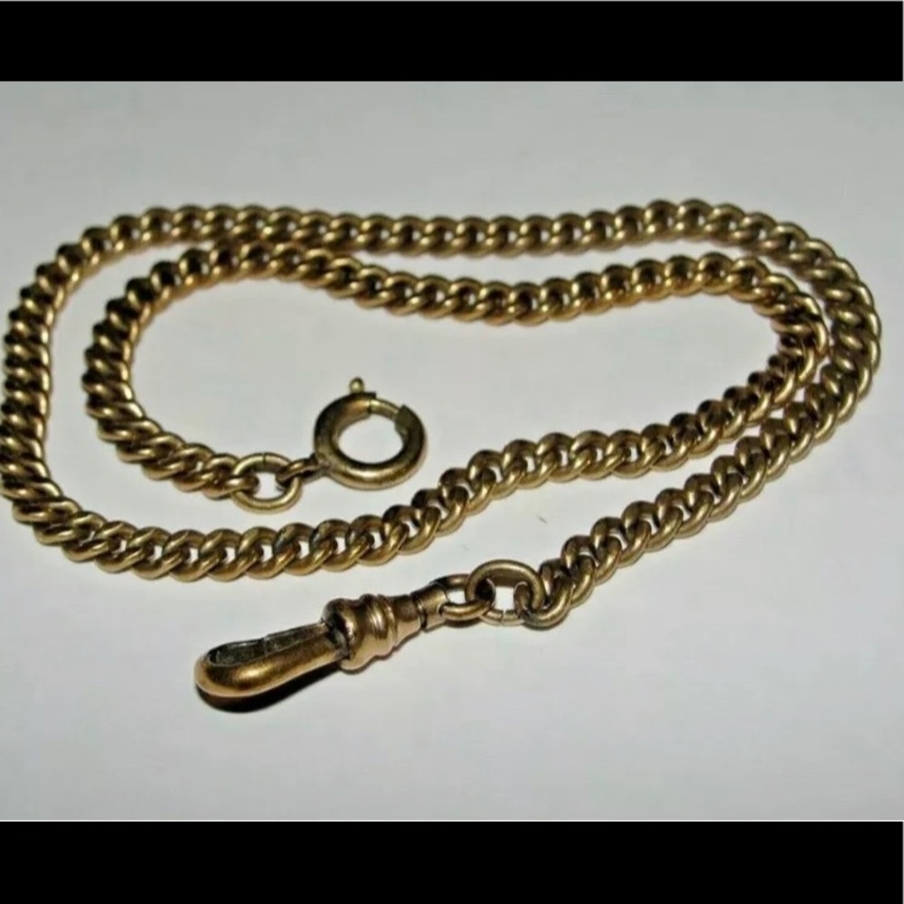 1/20 12K YELLOW GOLD 13" GF ALVIN POCKET CHAIN 13g